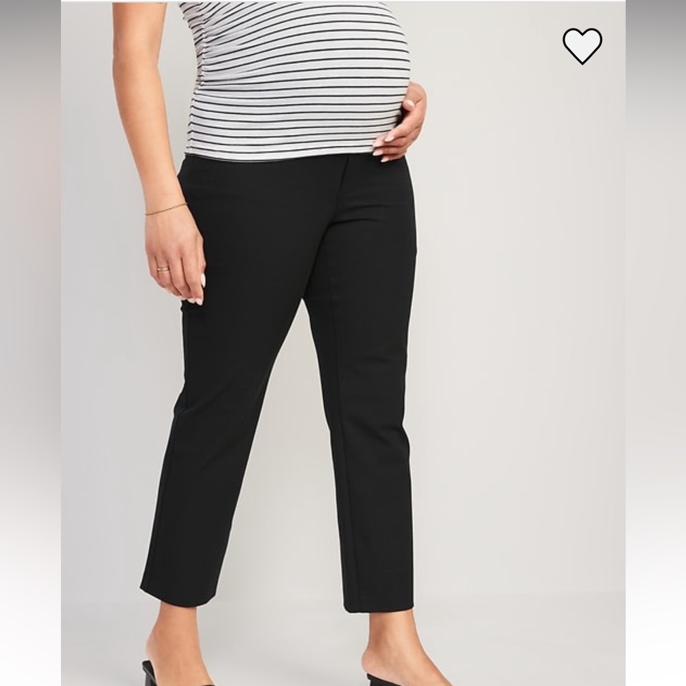 Old Navy Maternity Full-Panel Pixie Straight
Ankle Pants - Size 14